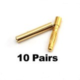 10 Pairs 2mm Gold Bullet Banana Connector Plug For ESC Battery Motor